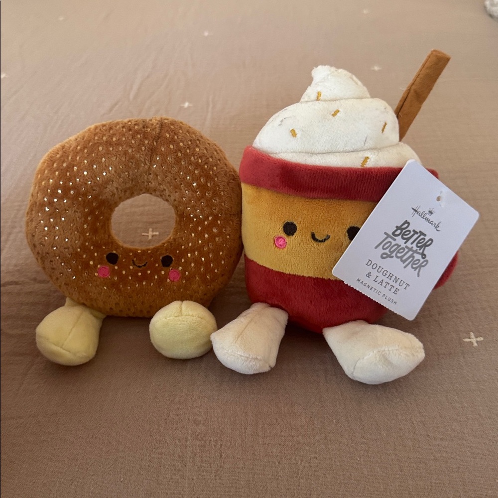 NWT - Donut & Latte - Better Together Hallmark Collection - Plush Set